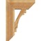 Ekena Millwork Merced Slat Rough Sawn Bracket w/ Offset Brace, Western Red Cedar, 8"W x 20"D x 28"H BKT0806X20X28MRC06RWR - alternate 2
